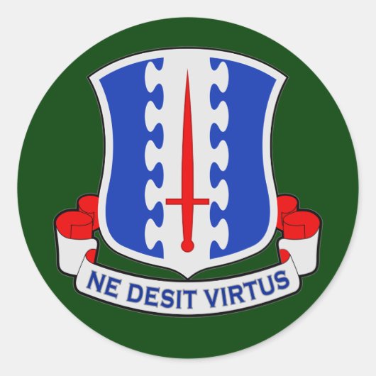 歩兵第187連隊（空挺空挺連隊） DUI ラウンドシール (正面)