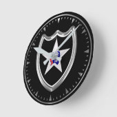 歩兵第2師団記念品 ラウンド壁時計 (傾斜)