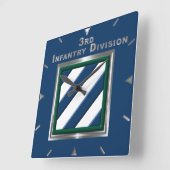 歩兵第3師団記念 スクエア壁時計 (傾斜)