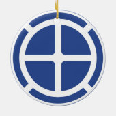 歩兵第35師団バッジ セラミックオーナメント (裏面)