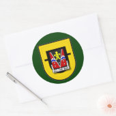 歩兵第509連隊 – 第1大隊フラッシュ ラウンドシール (封筒)