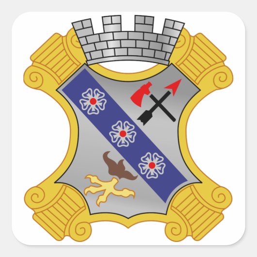 歩兵第8連隊 – DUI スクエアシール (正面)