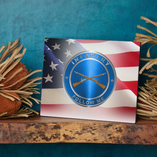 歩兵軍退役軍人 フォトプラーク (側面)