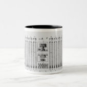 歩兵連隊の野営 ツートーンマグカップ (中央)