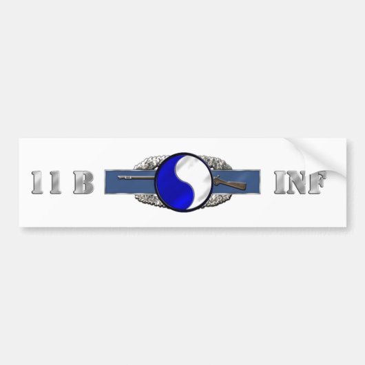 歩兵11B第29 ID バンパーステッカー (正面)