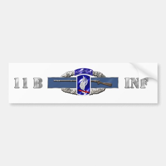 歩兵11B 173RD バンパーステッカー (正面)