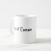 歩哨のロゴ、強さ及び名誉のConanの年齢 コーヒーマグカップ (正面左)