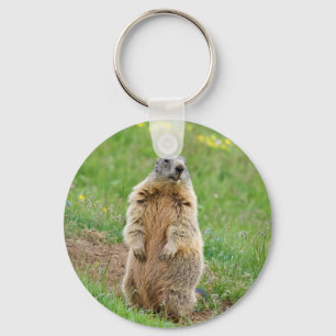 歩哨のmarmot キーホルダー