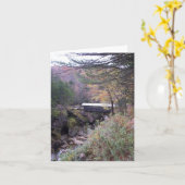 歩哨橋紅葉Notecard カード (黄色い花)