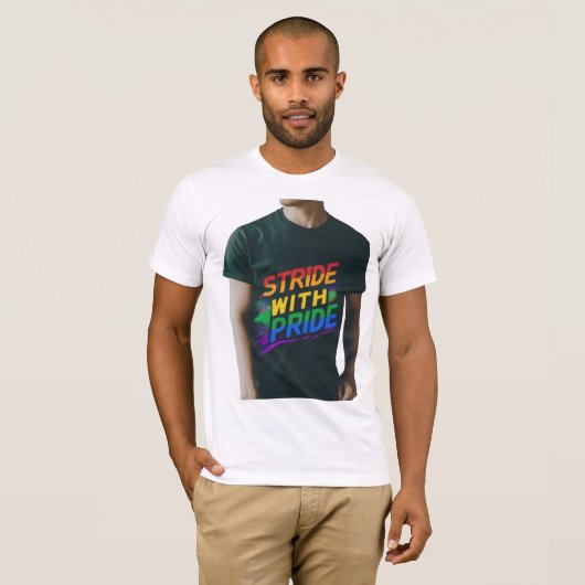 歩幅とプライド Tシャツ (正面フル)