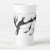 歩幅 – 側面 カフェラテマグ (正面)