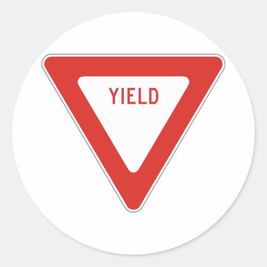 歩留通り道路標識シンボル警告トラフィック ラウンドシール (正面)