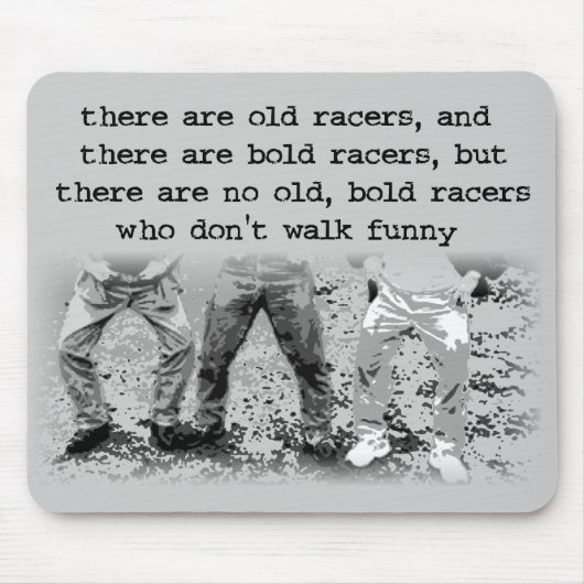 歩行のおもしろいな土のバイクのモトクロスのマウスパッド マウスパッド (正面)