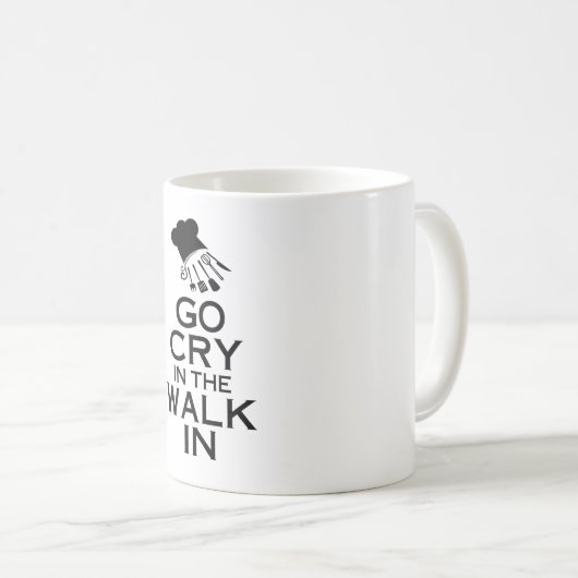 歩行の叫びは行きます コーヒーマグカップ (正面右)