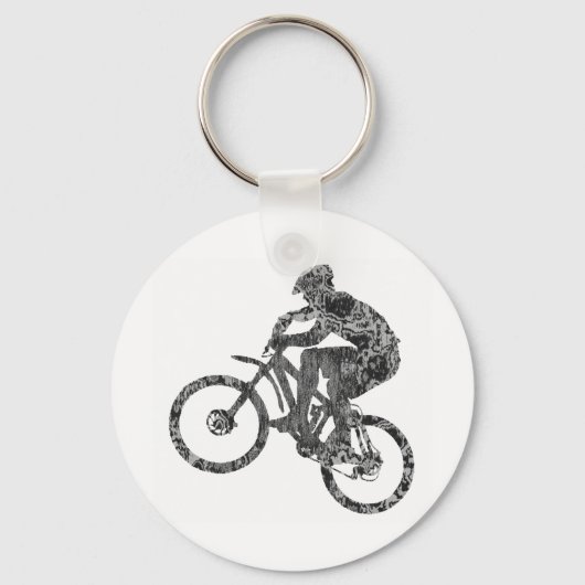 歩行上の自転車 キーホルダー (正面)