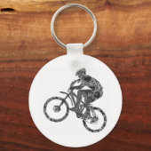 歩行上の自転車 キーホルダー (正面)