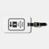 歩行歩行者横断標識用プッシュボタン ラゲッジタグ (正面横)