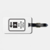 歩行歩行者横断標識用プッシュボタン ラゲッジタグ (裏面横)