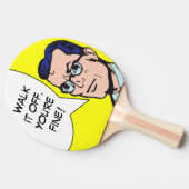 歩行漫画本の卓球ラケットを離れてそれ 卓球ラケット (横)