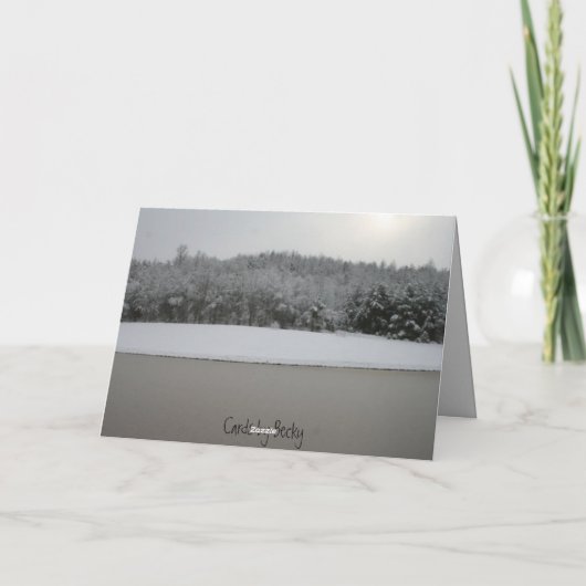 歩行者のクリスマス シーズンカード (裏面)