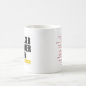歩行者のストーカーの詐欺SFの有志のマグ コーヒーマグカップ (中央)