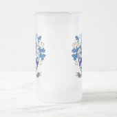 歩行者の紋章付き外衣 フロストグラスビールジョッキ (中央)