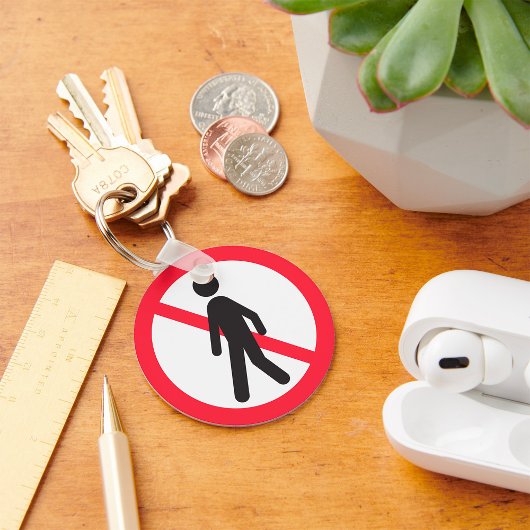 歩行者の道路標識なし キーホルダー