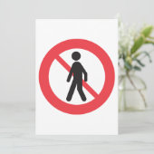 歩行者の道路標識なし 招待状 (スタンド正面)