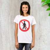 歩行者の道路標識なし Tシャツ