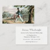 歩行者のHobbyhorseのヴィンテージの自転車のカスタム 名刺 (正面/裏面)