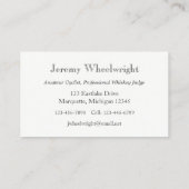 歩行者のHobbyhorseのヴィンテージの自転車のカスタム 名刺 (裏面)