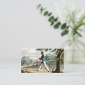 歩行者のHobbyhorseのヴィンテージの自転車のカスタム 名刺 (スタンド正面)