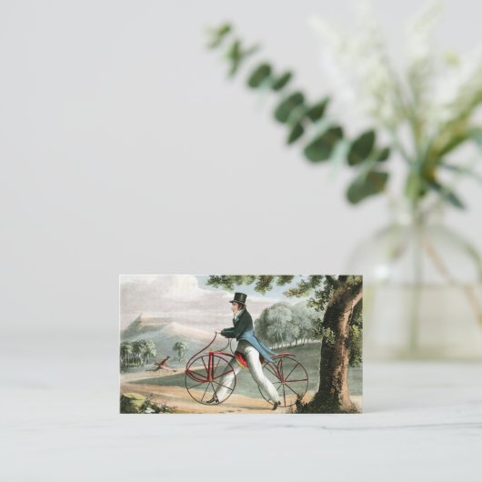 歩行者のHobbyhorseのヴィンテージの自転車のカスタム 名刺 (スタンド正面)