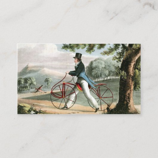 歩行者のHobbyhorseのヴィンテージの自転車のカスタム 名刺 (正面)