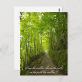 歩行者は道を選びますか。 郵便はがき ポストカード (正面/裏面)