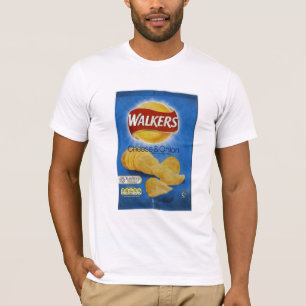 歩行者チーズ及びタマネギのチップス Tシャツ