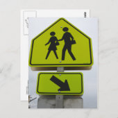 歩行者標識 ポストカード (正面/裏面)