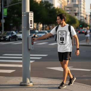 歩行者用信号ボタン  Tシャツ