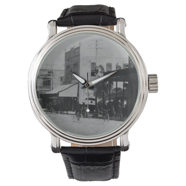 歩行者、サイクリスト及び馬車 腕時計 (正面)