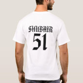 歩行者・自転車専用道路のワイシャツ Tシャツ (裏面)