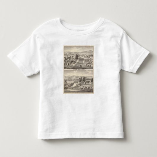 歩行者、Knittelの住宅、農場 トドラーTシャツ (正面)