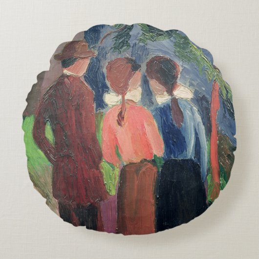 歩行1914年 ラウンドクッション (正面)