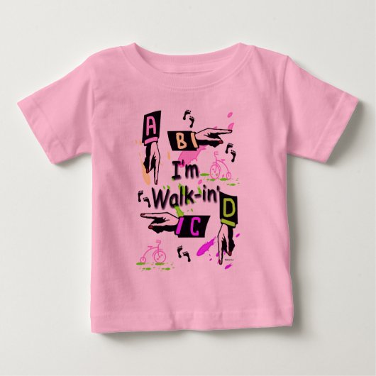 歩行In' ベビーTシャツ (正面)