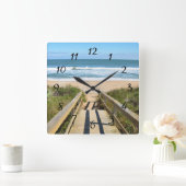 歩道からビーチ スクエア壁時計 (ホーム)
