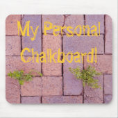 歩道で石の雑草を舗装フォトカスタム マウスパッド (正面)