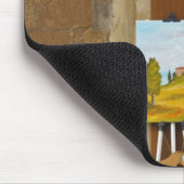 歩道で販売するアートワークを持つ小さな買い物 マウスパッド (コーナー)