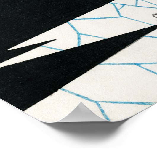 . .歩道にある美術世界の花 ポスター (角)