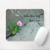歩道のひび割れ花 マウスパッド (マウス)
