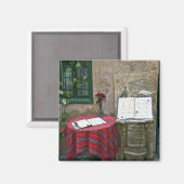 歩道のカフェ,チャニア,クレタ島,ギリシャ マグネット (正面/裏面)