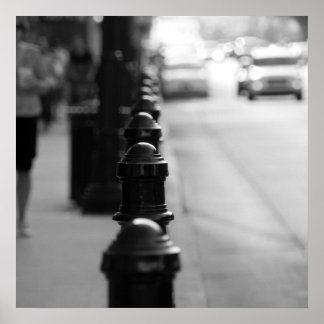 歩道の交通チェーン ポスター